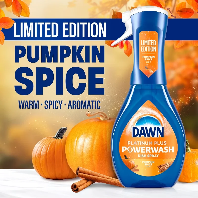 Alternative view of Dawn Platinum Plus Powerwash - Pumpkin Spice - 16 fl oz: Grease-Removing Multi-Purpose Liquid Cleaner