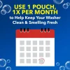OxiClean Scented Washing Machine Cleaner Pouches with Odor Blasters - 11.28oz/4ct: Bleach-Free, Powder Form, Box Packaging - Image 5