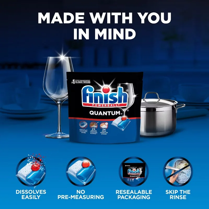 Finish Quantum Dishwasher Detergent Tablets - 14ct